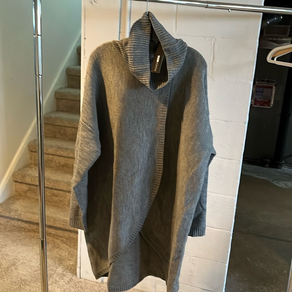 Grey turtle neck sweater sweater dress size 3x new with tags